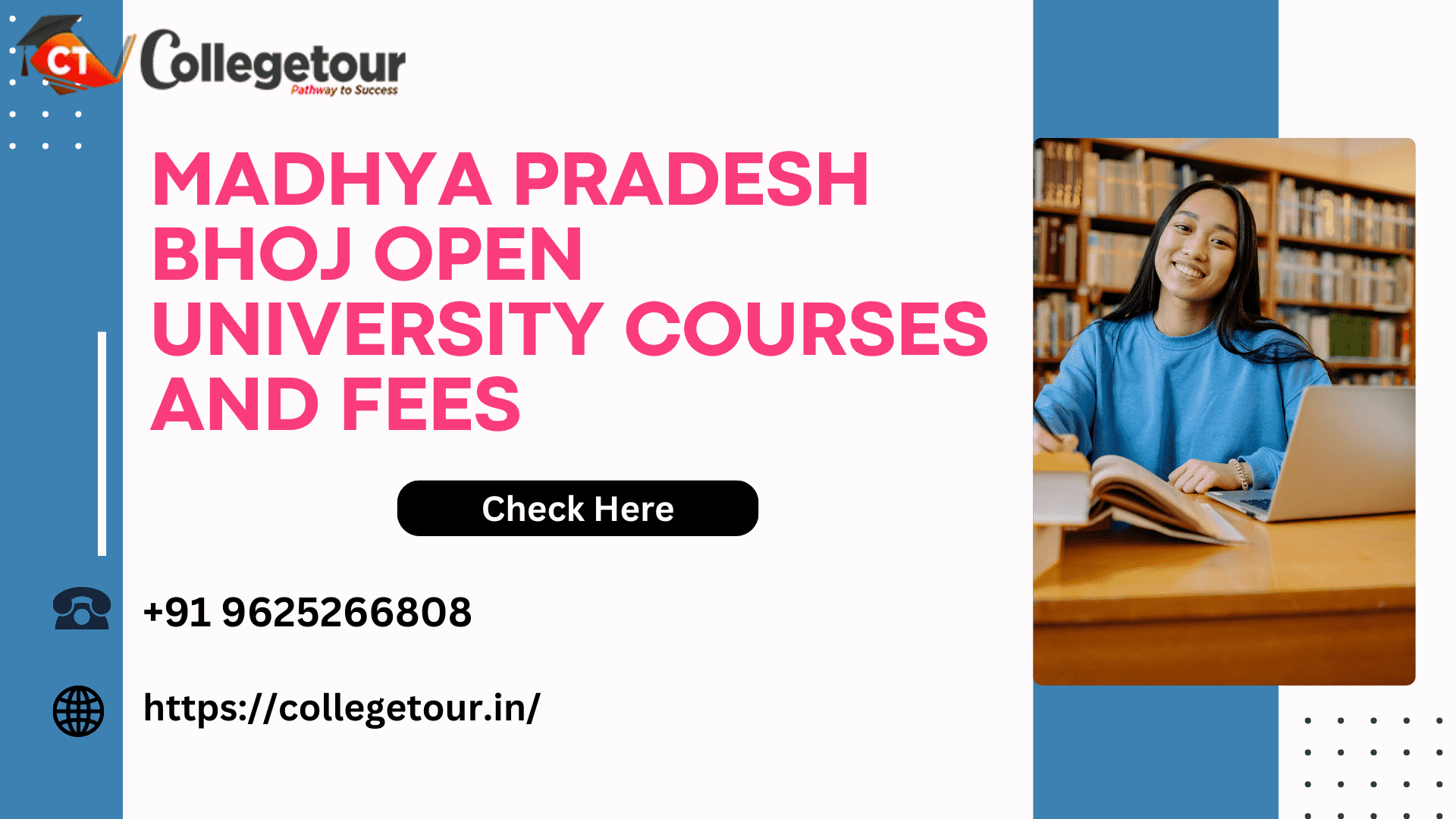 Madhya Pradesh Bhoj Open University Courses And Fees